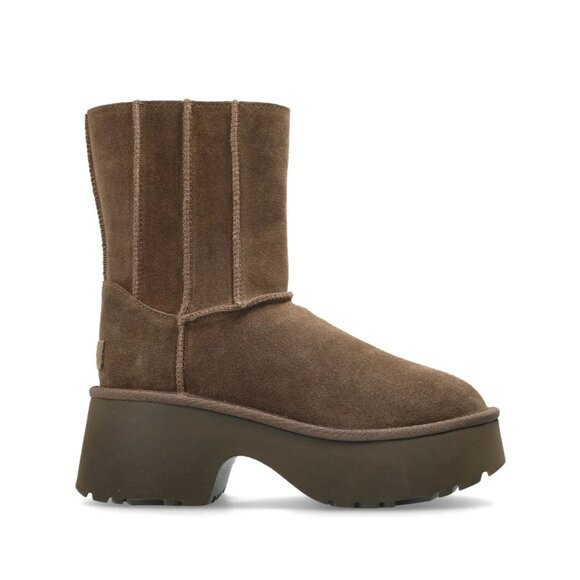 UGG Women’s Classic Twin Seam New Heights Hickory Suede Platform Boots 10 NEW - Picture 2 of 5